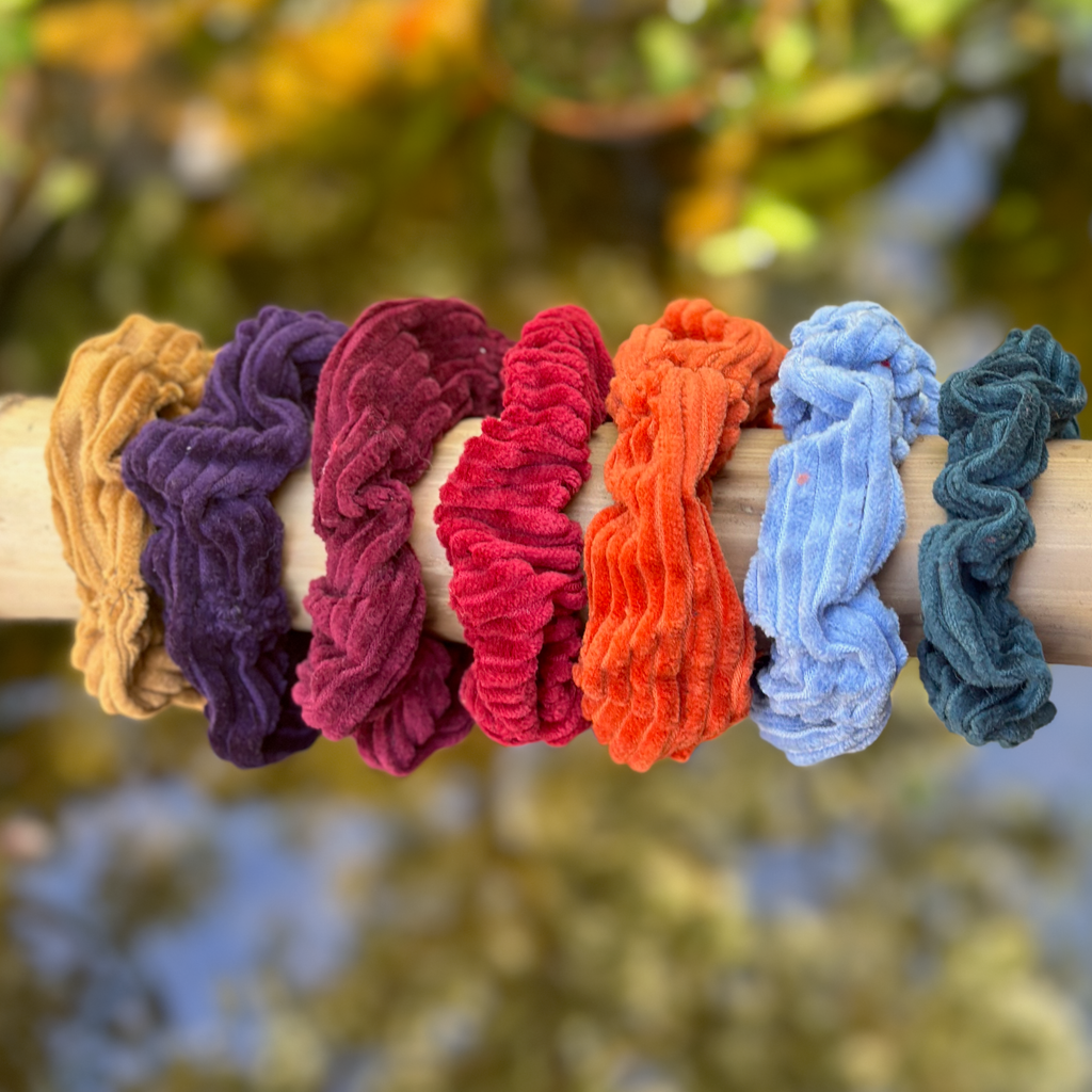 Asiki Plastic Free Corduroy Hair Scrunchies