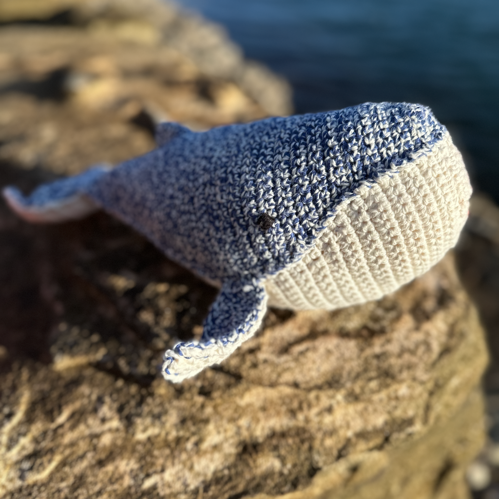 Asiki Crocheted Blue Whale Eco Toy - Bala