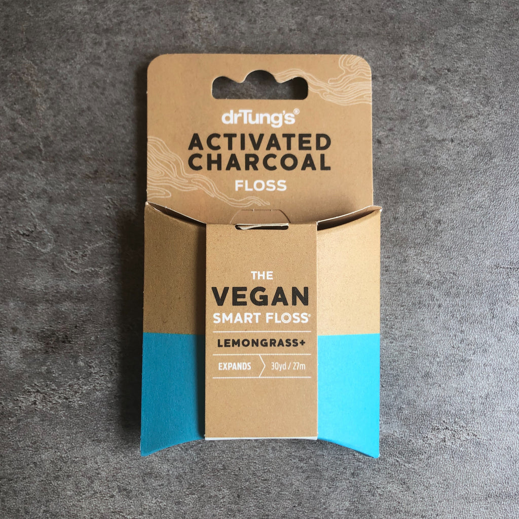 Dr Tungs Activated Charcoal vegan dental floss from The Ekologi Store, Sydney, Australia