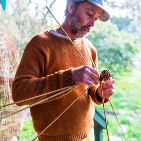 Basketboy, award winning artist and weaver from Kangaroo Island, South Australia