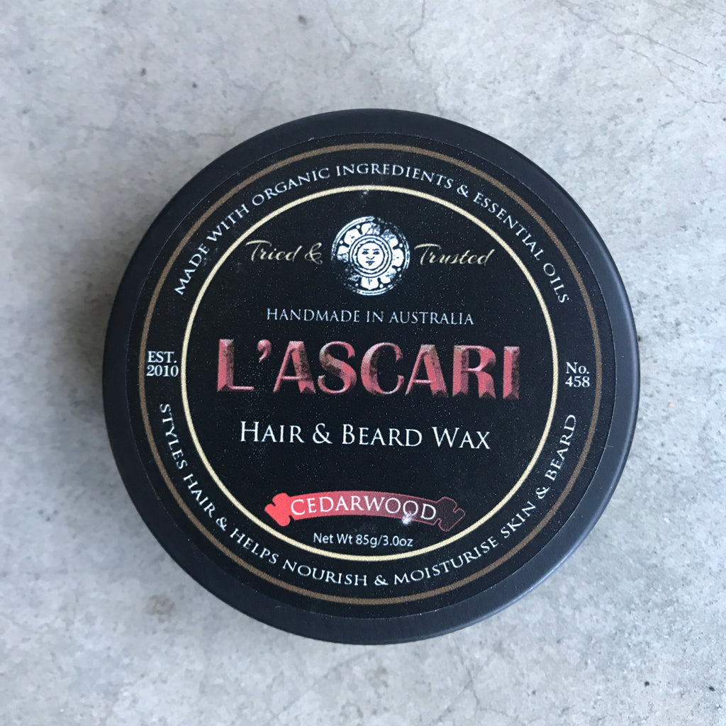 L'ascari Hair & Beard Wax from Asiki, Sydney, Australia