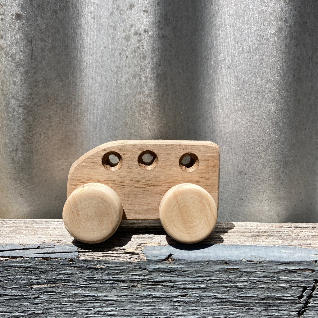 Australian made wooden toy bus from Asiki eco store, Sydney, Australia.
