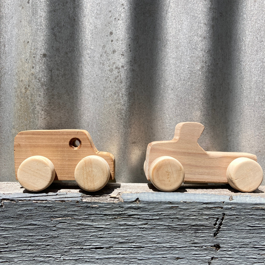 Australian made wooden toy cars from Asiki eco store, Sydney, Australia.