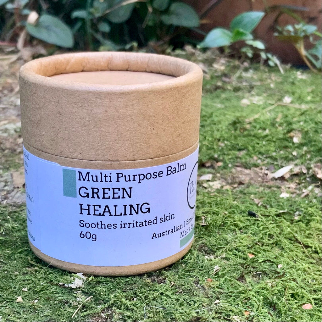 Parva Skincare & Kirsty Mootz' Green Healing Balm. Available from Asiki. 